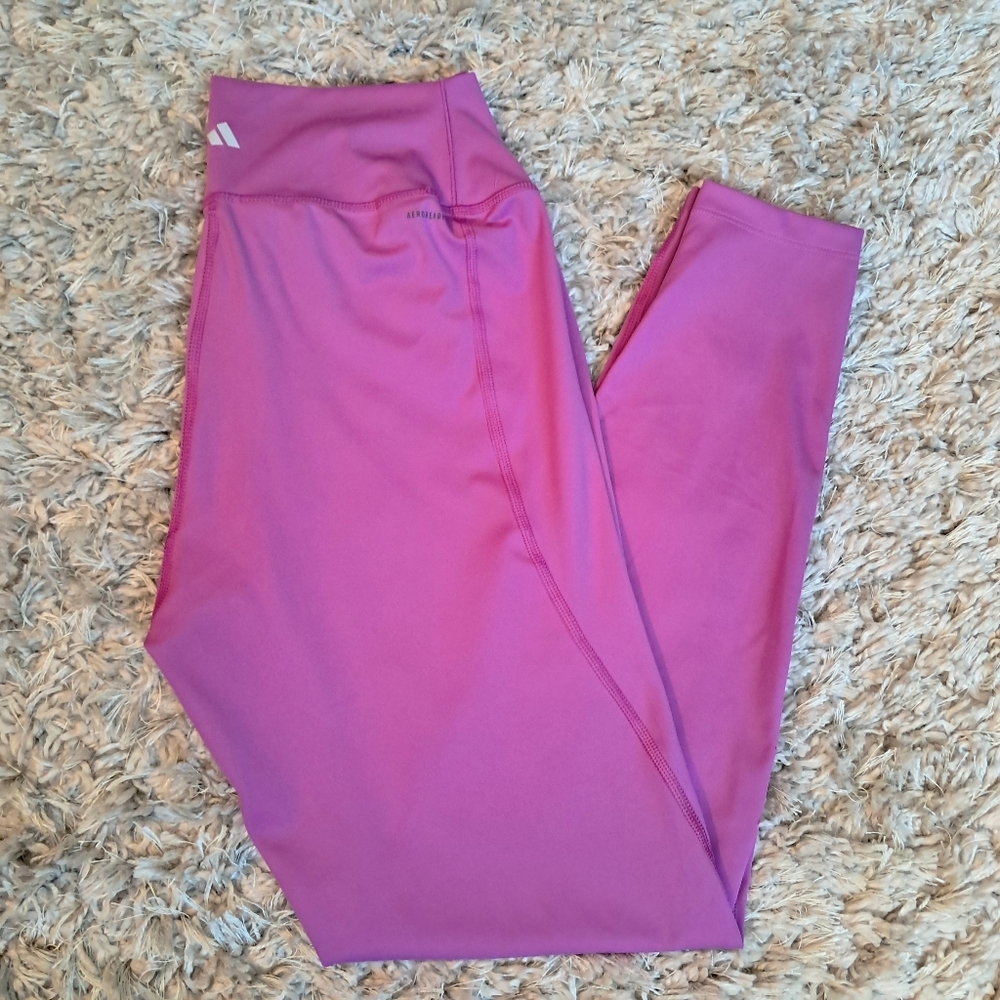 Women's Full Length Pink Adidas Leggings NWT | XL
